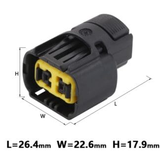 DT 2 Pin Connector Male Female Waterproof Automotive